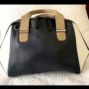 ⭐️Authentic Mackage leather black white and tan large bag